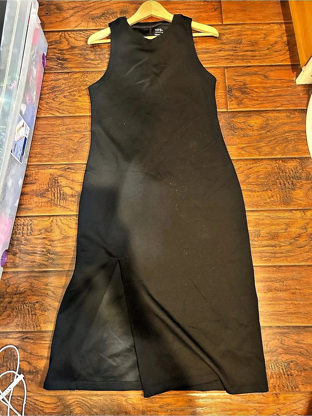 YPB neoKNIT Maxi Dress Black Medium NWT